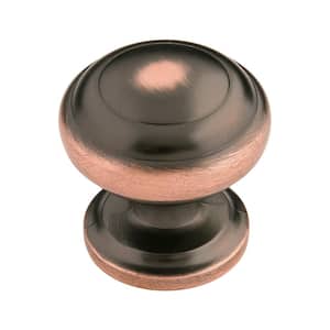 Zephyr 1-1/4 in. Oil Rubbed Bronze Highlighted Cabinet Knob