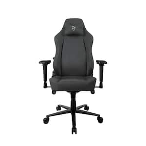 Primo Dark Gray Premium Woven Fabric Gaming/Office Chair with High Backrest, Recliner, Built-in Lumbar Adjustment
