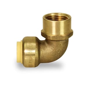 1/2 in. Push to Connect Push x Female 90-Degree Elbow, Pipe Fitting for PEX, Copper and CPVC Piping