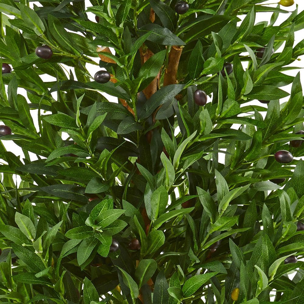 Luminous Silk Outdoor Topiary Tree in Pot with UV-Resistant Foliage, 55"