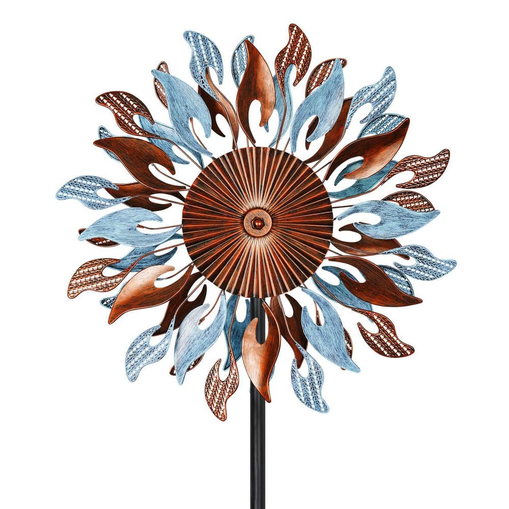 83 in. Large Outdoor Metal Wind Garden Sculptures