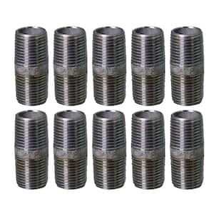 1-1/2 in. Closed Galvanized Steel Pipe Nipple (10-Pack)