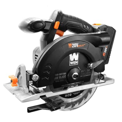 WEN 5 Amp 4-1/2 in. Beveling Compact Circular Saw with Laser and Carrying  Case 3625 - The Home Depot