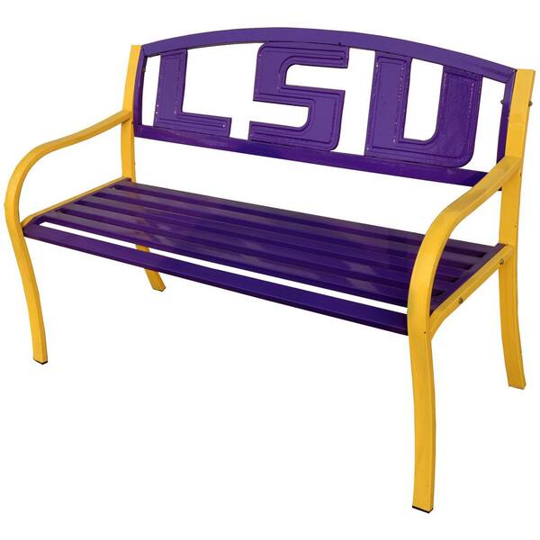 Leigh Country LSU Tigers Metal Patio Bench