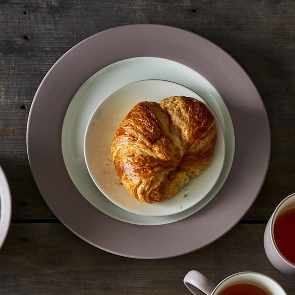 Colorwave Clay 11 in. (Tan) Stoneware Rim Dinner Plates (Set of 4)