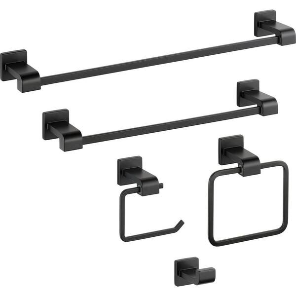 Delta Ara Towel Hook In Matte Black Bl The Home Depot
