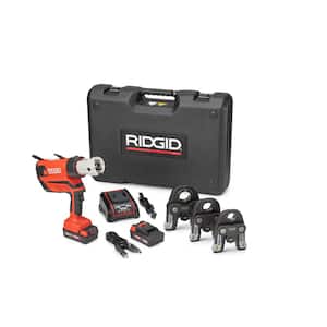 RP 350 Steel Press Tool Kit with 1/2 in.-1 in. MegaPress Jaws (Includes Carrying Case, 18V Battery, and Charger)