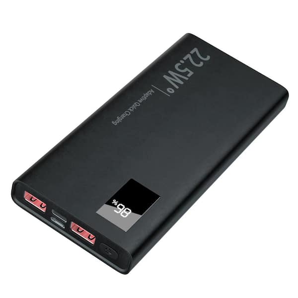 Unbranded 10000 mAh Super Fast Charging Black Portable Power Bank with LED Display
