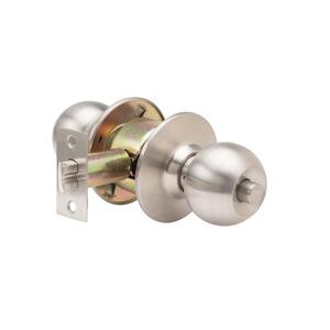 GLC Series Brushed Chrome Grade 3 Commercial/Residential Privacy Door Knob with Lock