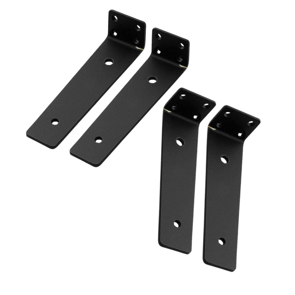 6 Inch Floating Shelf Bracket Heavy Duty Metal Hidden Suspension Seamless Welded Black 4 Pack DIY L Bracket price history on PriceWatchPro