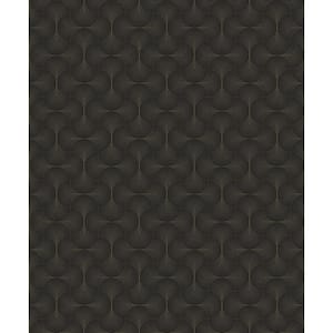 Boutique Collection Bronze Shimmery Geometric Zen Non-pasted Paper on Non-woven Wallpaper Roll