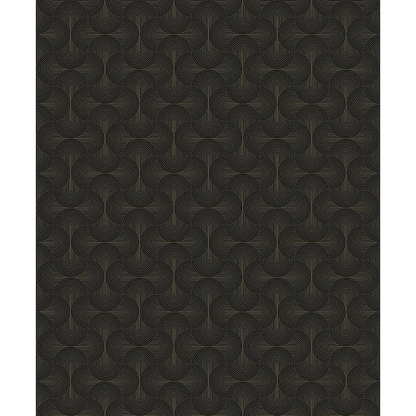 Unbranded Boutique Collection Bronze Shimmery Geometric Zen Non-pasted Paper on Non-woven Wallpaper Sample