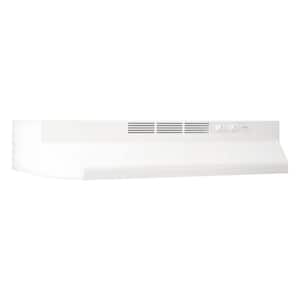 Broan Nutone 41000 Series 36 In Ductless Under Cabinet Range Hood With Light In White 413601 The Home Depot