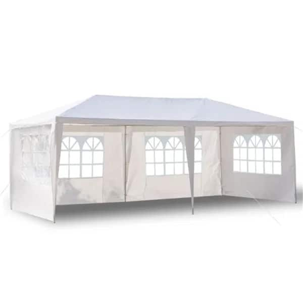 ITOPFOX 10 ft. x 20 ft. Outdoor Canopy Tent Set with Sturdy Steel Frame ...