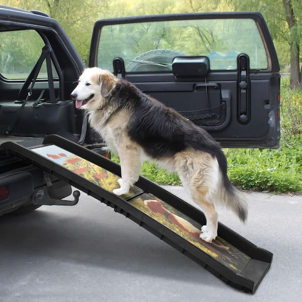 Folding Pet Ramp for Large Small Dogs, Dog Ramp for Cars