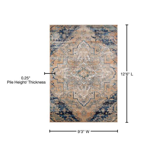 Momeni Rugs Amelia Collection Traditional Area Rug 9'3 x 12'6 Navy Blue Momeni Rugs Amelia Collection Traditional Area Rug 9'3 x 12'6 Navy Blue