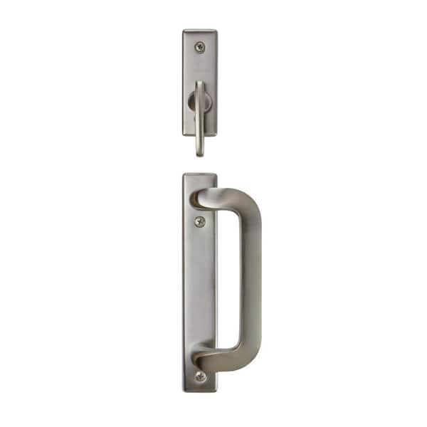 Anvers 2-Panel Gliding Patio Door Hardware Set in Satin Nickel