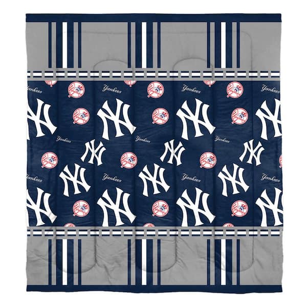 THE NORTHWEST GROUP New York Yankees Rotary 5-Piece Multi-Colored Full Size Polyester Bed in a Bag Set