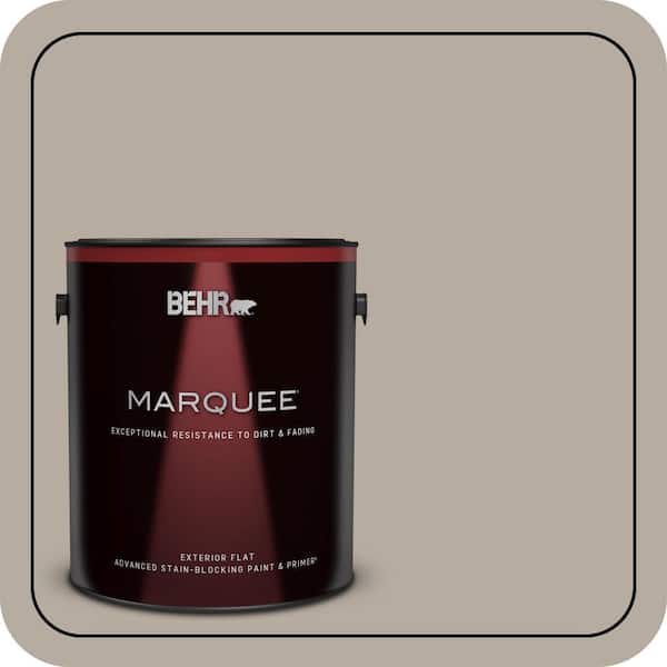 BEHR MARQUEE 1 gal. #PPU18-13 Perfect Taupe Flat Exterior Paint & Primer