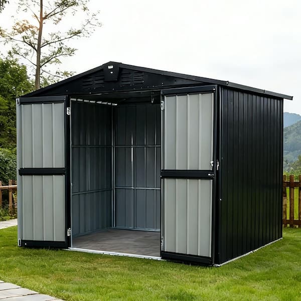 8.2 ft. x 6.2 ft. Metal Shed with Double Door (50.84 sq. ft.)