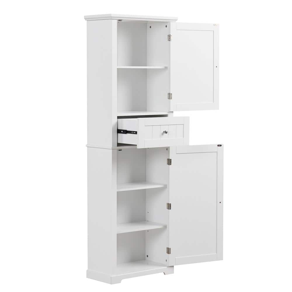 Aoibox 22 in. W x 11 in. D x 67.3 in. H Freestanding White Aoibox 22 in. W x 11 in. D x 67.3 in. H Freestanding White
