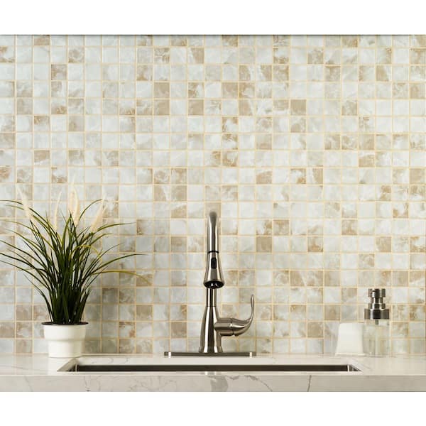 Terra Onyx 2 in. Square 12 in. x 12 in. x 0.24 in. Matte Porcelain Mesh-Mounted Mosaic Tile (15 sq. ft./Case)