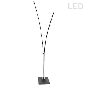 Vincent 65 .15 Matte Black Floor Lamp with White Acrylic