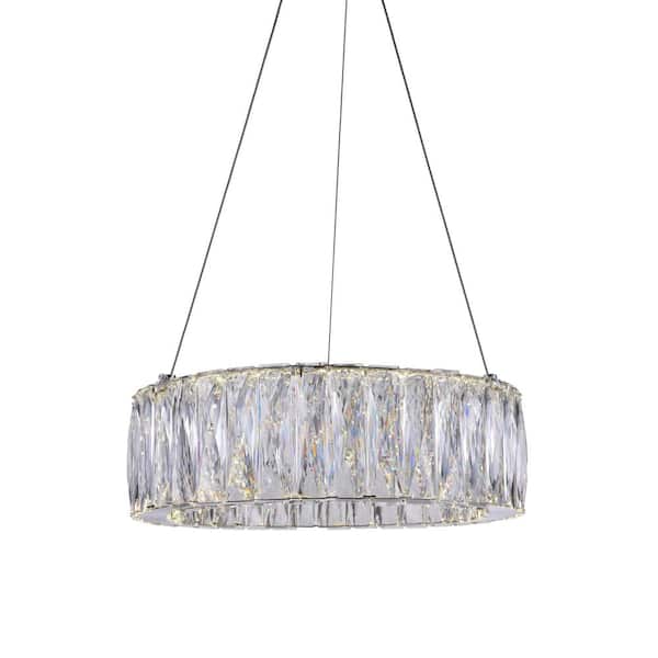 CWI Lighting Juno LED Chandelier With Chrome Finish