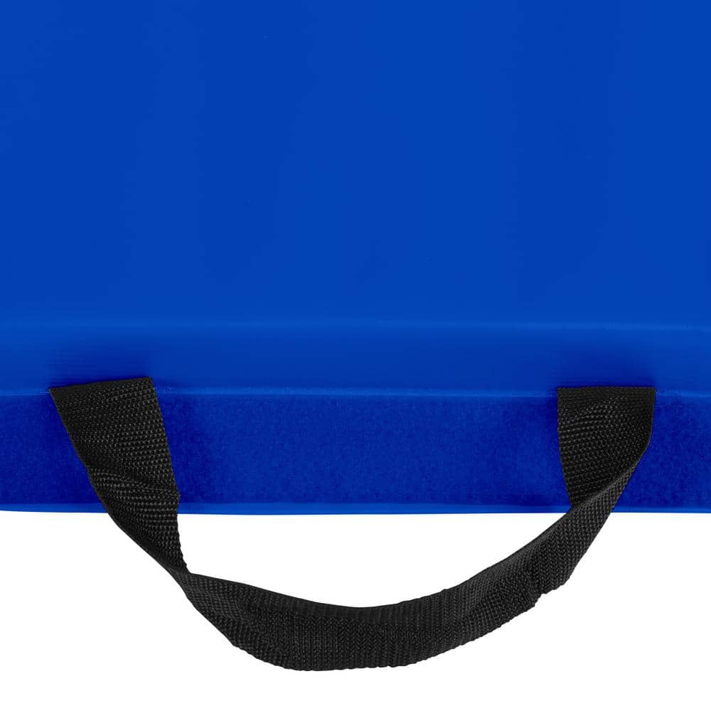 Blue 72" x 48" Vinyl Folding Exercise Mat