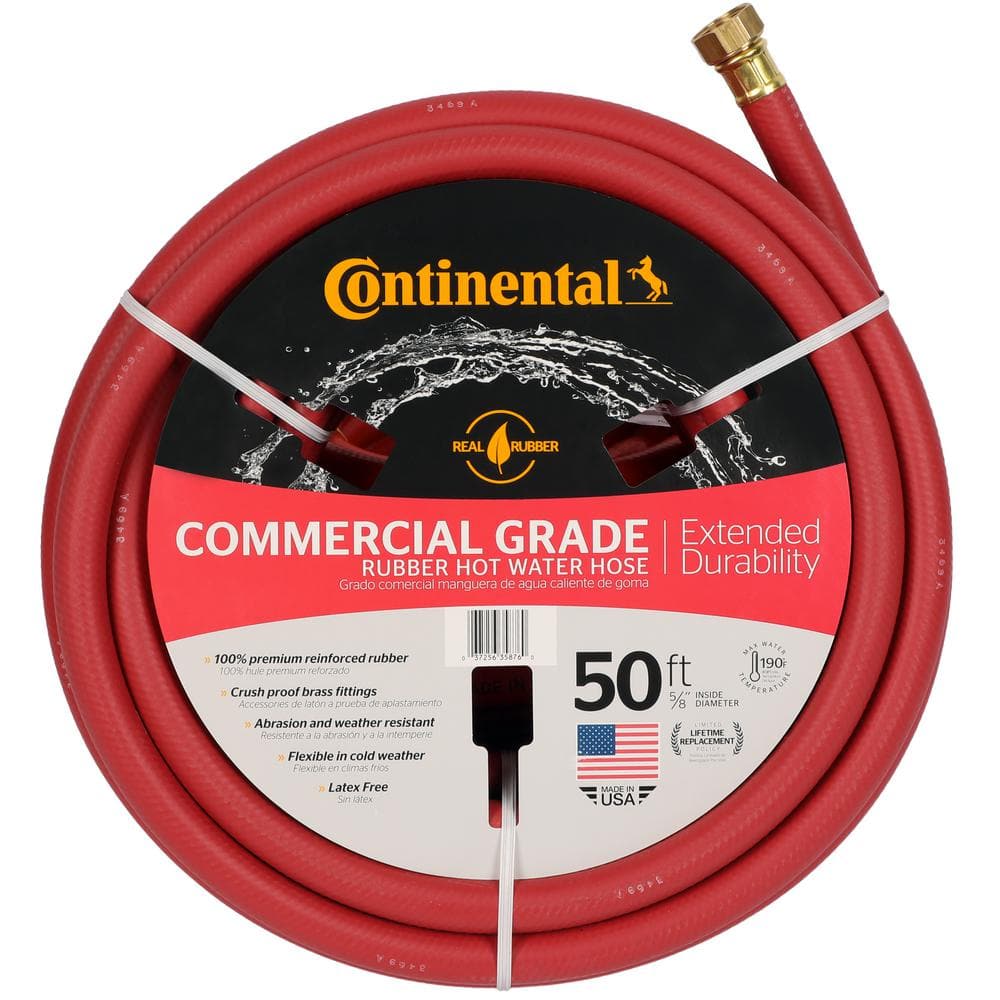 Continental Premium 5/8 in. Dia x 50 ft. Commercial Grade Rubber
