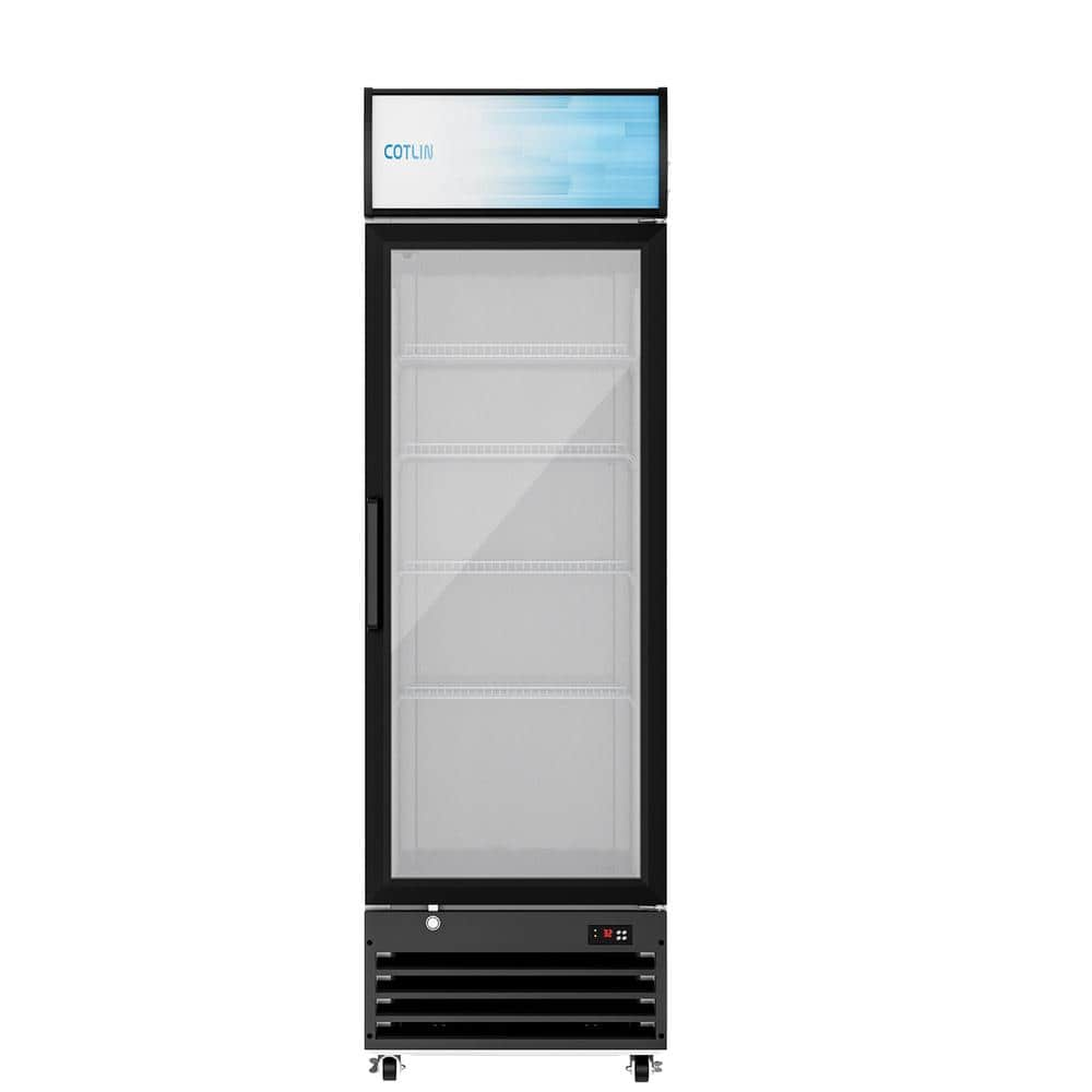 COTLIN 22 in. 9 cu. ft. Commercial Refrigerator in Coated Steel with Glass Door, 32&deg;F to 50&deg;F