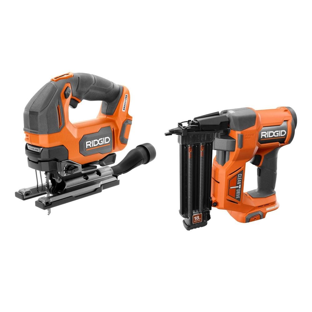 RIDGID 18V Brushless Cordless 18-Gauge 2-1/8 in. Brad Nailer with