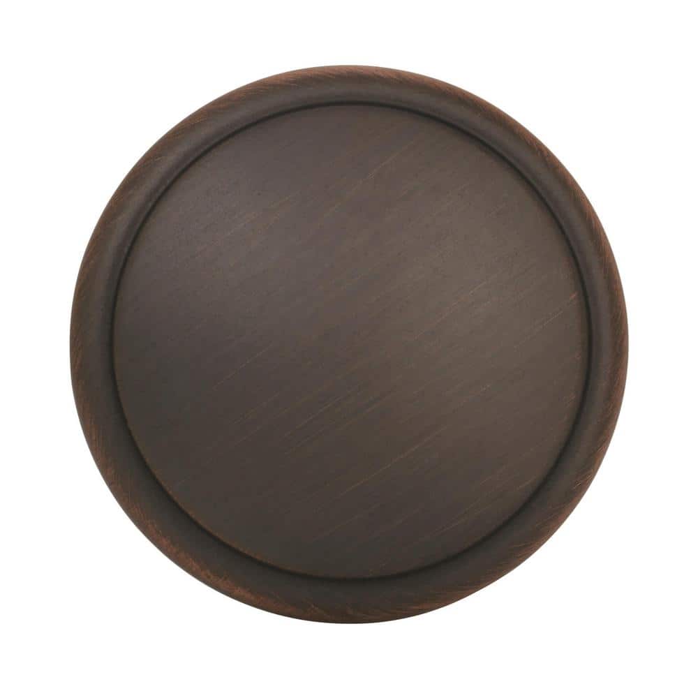 Ravino Oil-Rubbed Bronze Round Cabinet Knob, 1-1/4 inch, 25 Pack