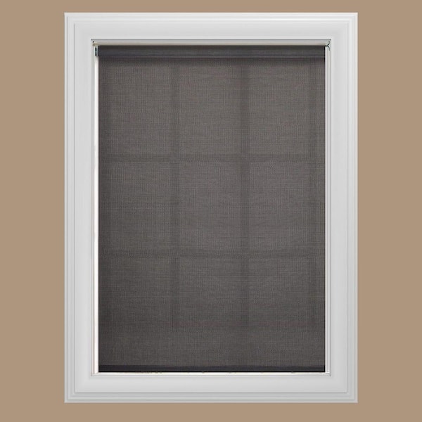 Bali Cut-to-Size Graphite Cordless UV Blocking Fade Resistant Roller Shades 27.5 in. W x 72 in. L