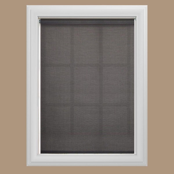 Bali Cut-to-Size Graphite Cordless UV Blocking Fade Resistant Roller Shades 28 in. W x 72 in. L