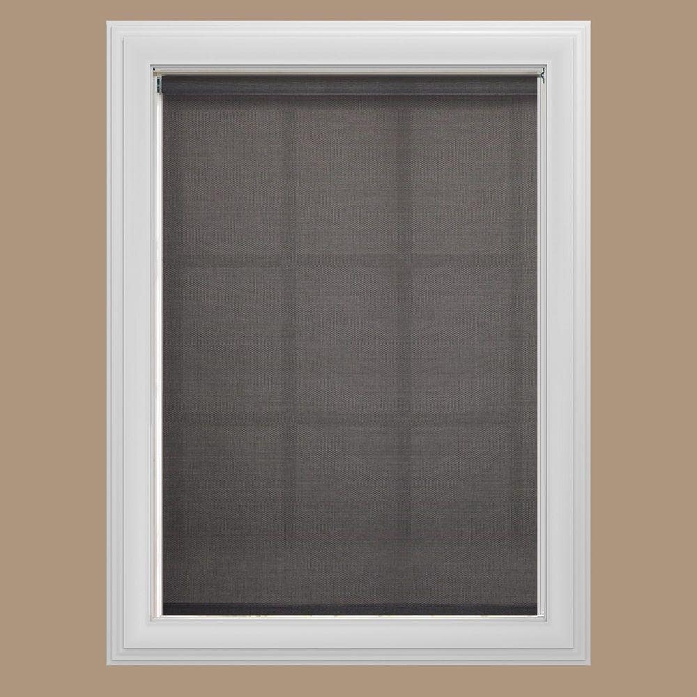 Bali CuttoSize Graphite Cordless UV Blocking Fade Resistant Roller Shades 42 in. W x 72 in. L