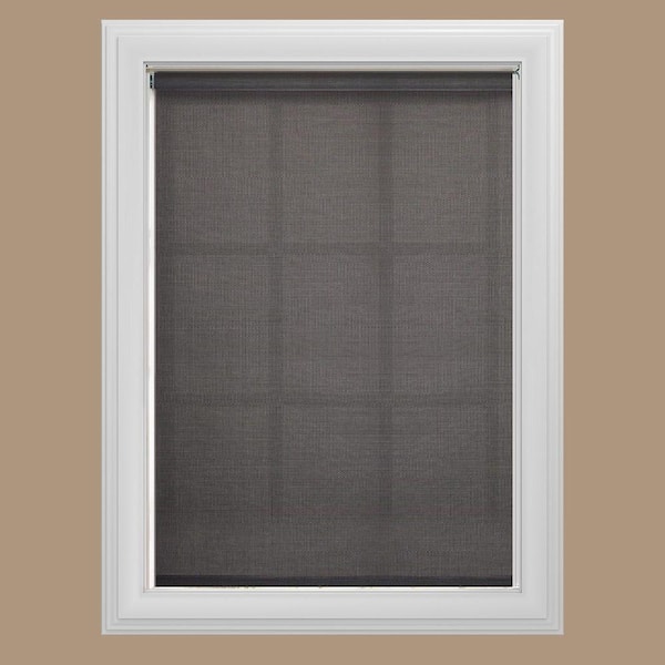 Bali Cut-to-Size Graphite Cordless UV Blocking Fade Resistant Roller Shades 67 in. W x 72 in. L