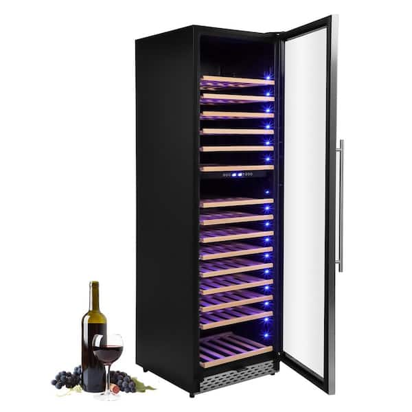 189-Bottle Wine Cooler Refrigerator, Dual Zone Wine Fridge with Glass Door