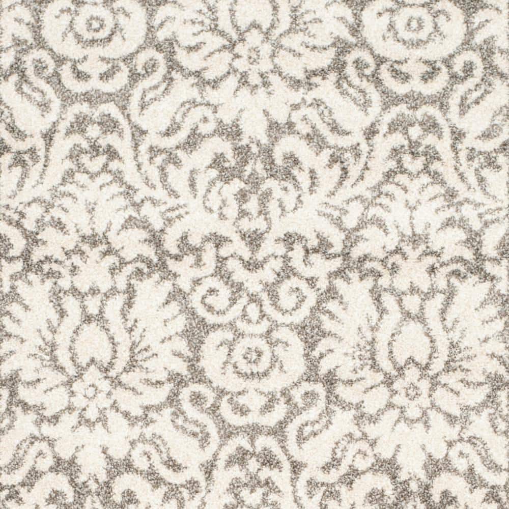 Amherst Dark Grey Synthetic Easy-Care 27" x 13" Area Rug