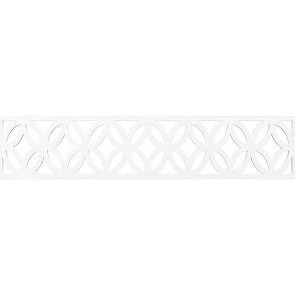 Ekena Millwork Crosby Fretwork 0.375 in. D x 46.75 in. W x 10 in. L PVC Panel Moulding