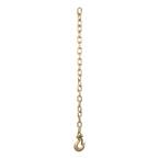 35" Safety Chain with 1 Clevis Hook (18,800 lbs., Yellow Zinc)