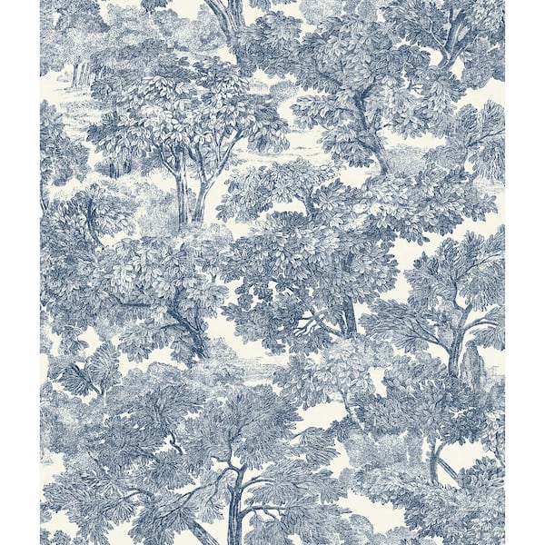 Chesapeake Spinney Blue Pre-Pasted Non-Woven Wallpaper