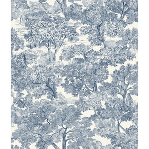 Spinney Blue Pre-Pasted Non-Woven Wallpaper Sample