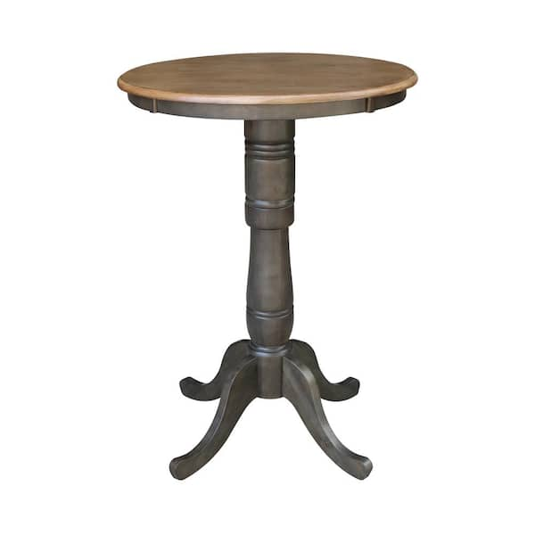 Round pub style online dining table