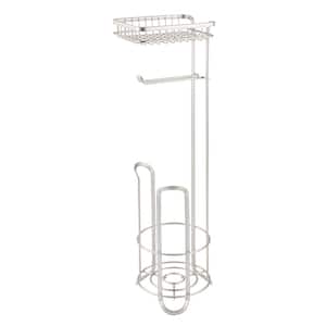 York Lyra Roll Stand Plus with Shelf in Satin