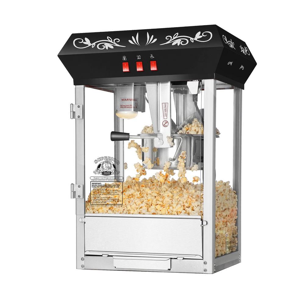 8 oz. Antique Style Popcorn Popper - Countertop Movie Night Popcorn Machine