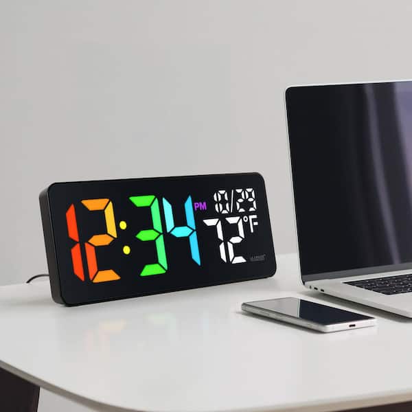 La Crosse Technology Color Changing LED Clock with Indoor