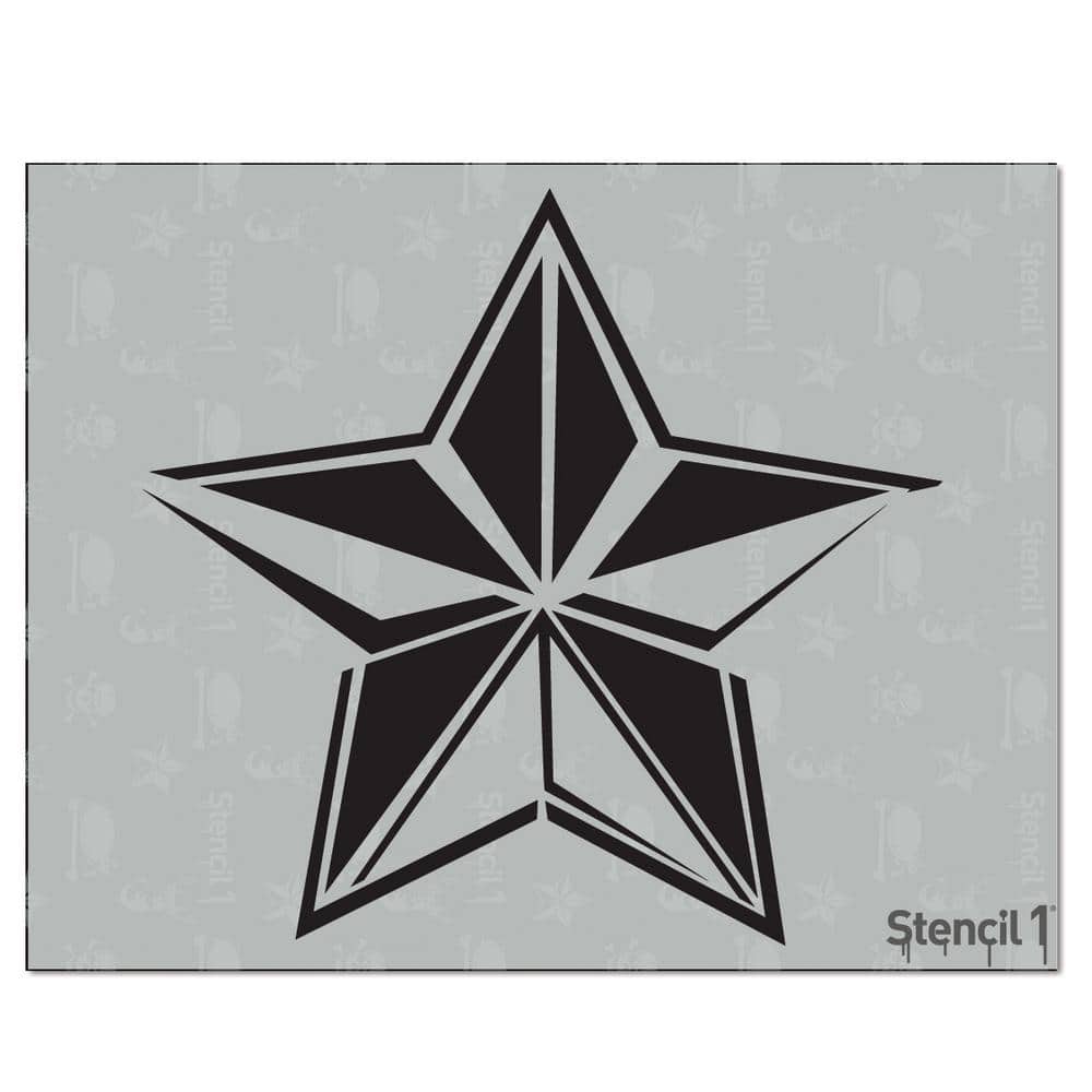 Visible Image - 6x6 Stencil - Super Star Stencil
