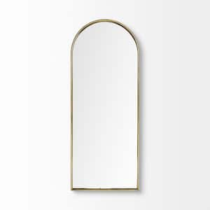 28 in. W x 70 in. H Metal Gold Decorative Mirror