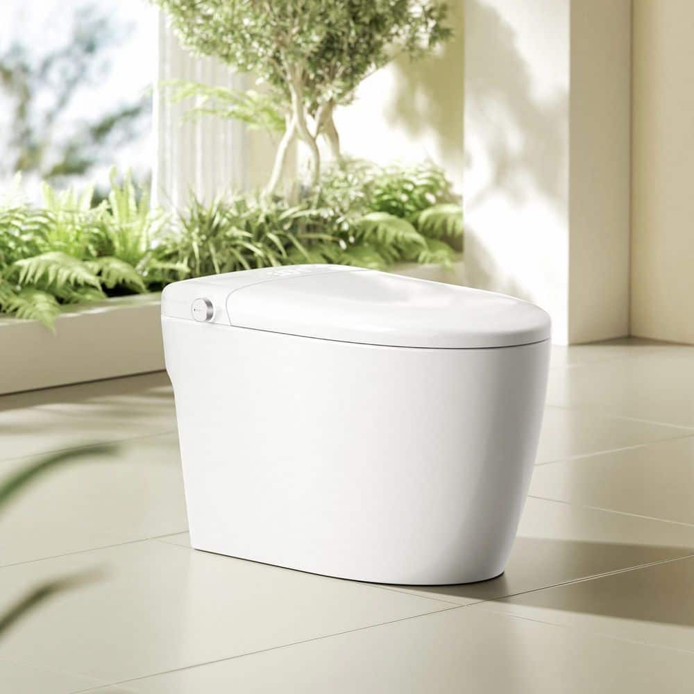 Madrid Elongated Smart Bidet Toilet in White with Blackout Flush, Off-Seat Auto Flush, Heated Seat and Warm Air Dryer price history on PriceWatchPro